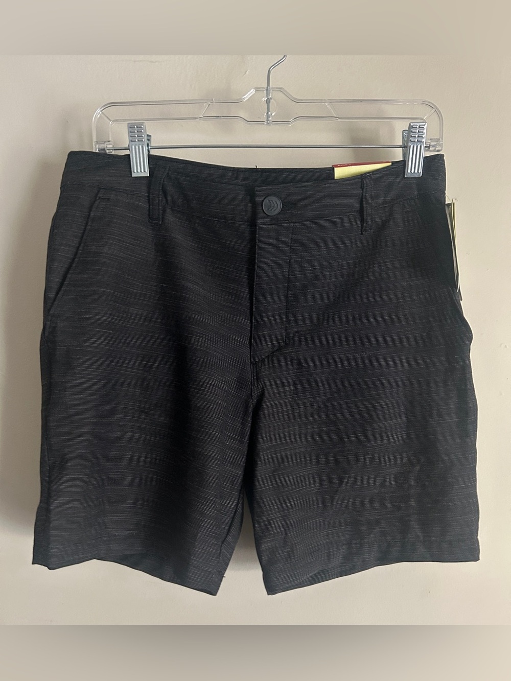 Men's Black Flat Front Shorts size 30
